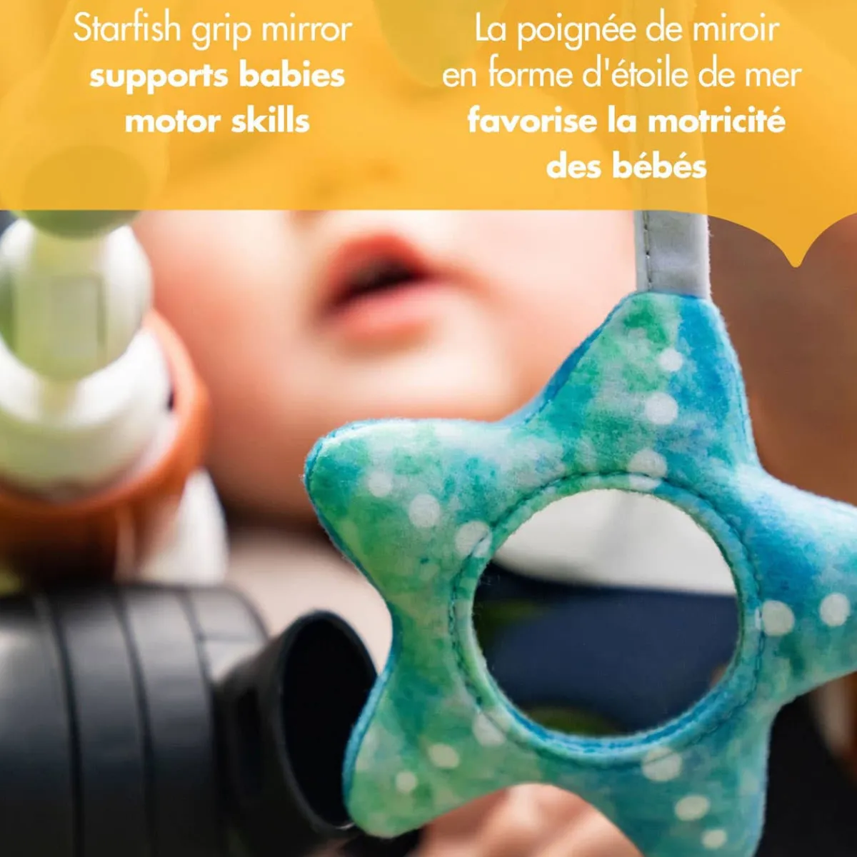 Stroller Toys-Tiny Love Treasure the Ocean Musical Nature Stroller Arch
