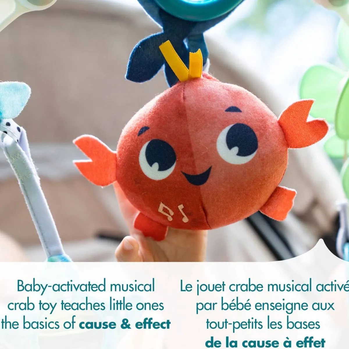 Stroller Toys-Tiny Love Treasure the Ocean Musical Nature Stroller Arch