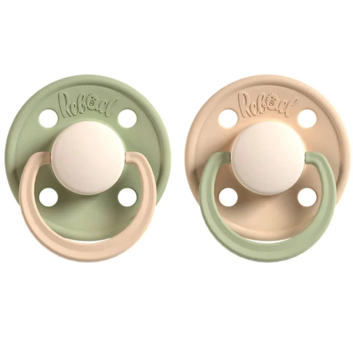 Pacifiers + Clips-Rebael Tri-Colour Pacifier (2 Pack)