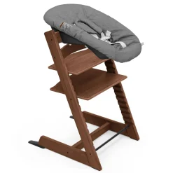 High Chairs & Boosters-Stokke Tripp Trapp® High Chair² with Newborn Set (Oak) Warm Brown