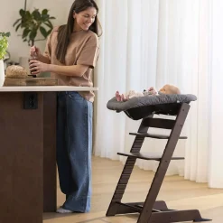 High Chairs & Boosters-Stokke Tripp Trapp® High Chair² with Newborn Set (Oak) Warm Brown