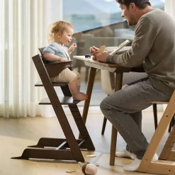 High Chairs & Boosters-Stokke Tripp Trapp® High Chair² with Newborn Set (Oak) Warm Brown
