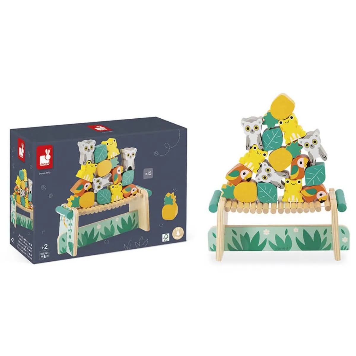 Wooden Toys|Play + Learn Toys-Janod Tropical Balancing Game