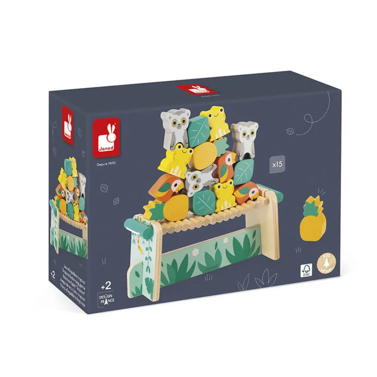 Wooden Toys|Play + Learn Toys-Janod Tropical Balancing Game