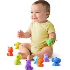 Play + Learn Toys|Grasping Toys-Bright Starts TropicAnimals 9 Take-Along Friends