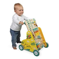 Wooden Toys|Baby Walkers-Janod Tropik Multi-Activity Trolley