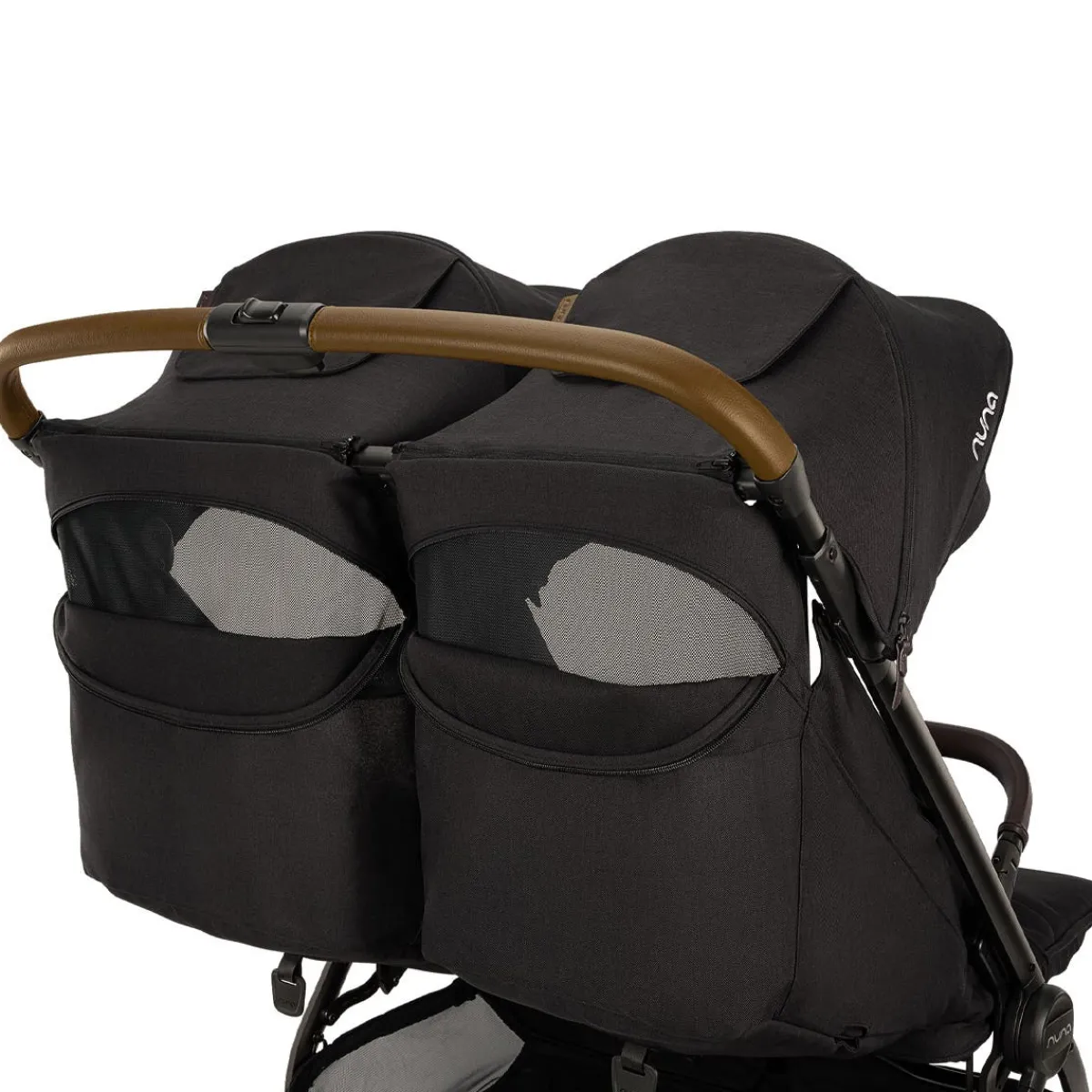 Travel Strollers|Double Strollers-Nuna TRVL DUBL Stroller Caviar