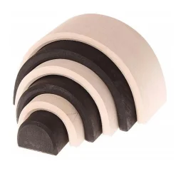 Wooden Toys-Grimm's Tunnel Monochrome (6 Piece)