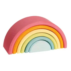 Wooden Toys|Play + Learn Toys-Grimm's Tunnel Pastel Medium (6 Piece)