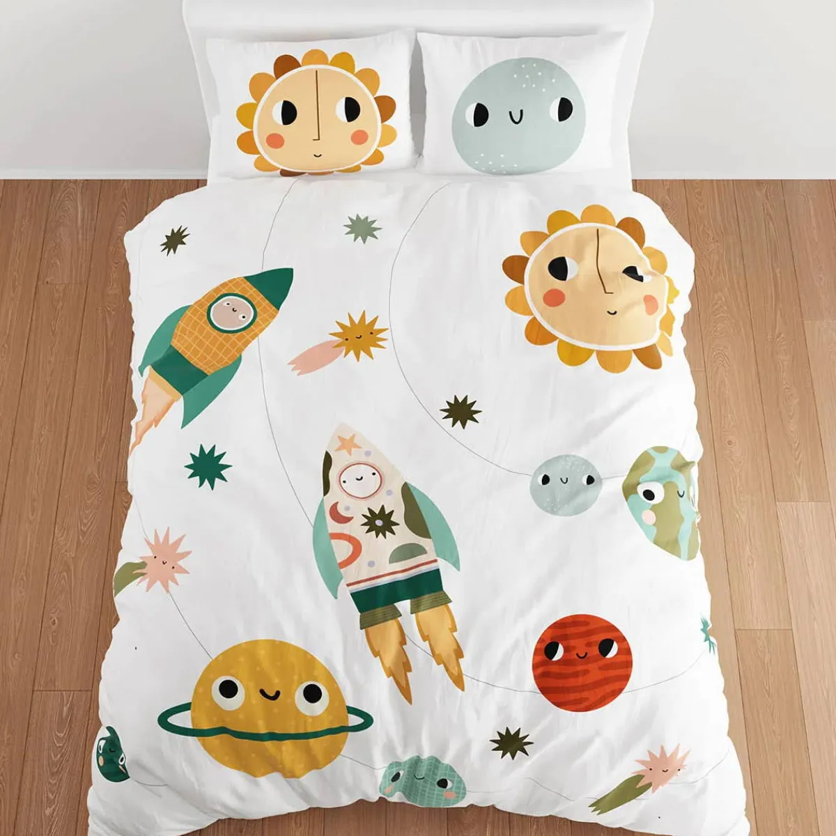 Kids Bedding-Rookie Humans Twin Duvet Set