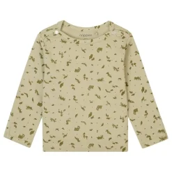 Tops + Tees-Noppies U Long Sleeve Tee  - Guia AOP Moss Grey