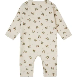Rompers|Onesies-Noppies U Playsuit LS - Noumea AOP Oatmeal Melange