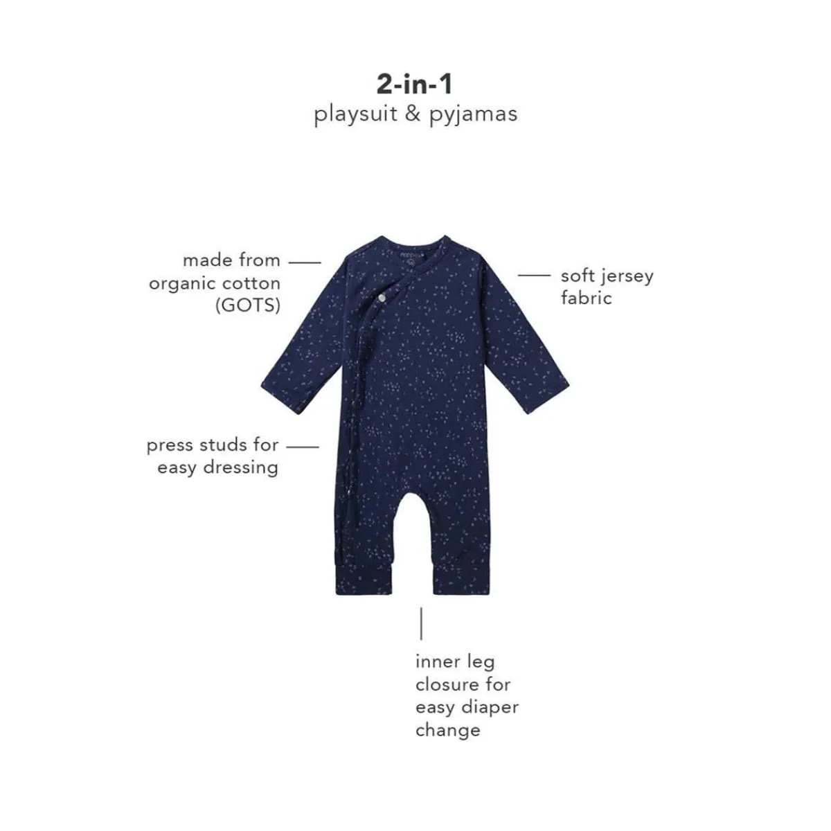 Rompers|Onesies-Noppies U Playsuit LS - Nuuk AOP