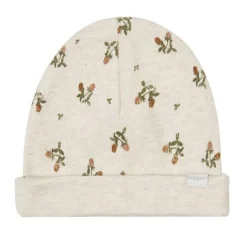 Winter Hats|Infant Hats-Noppies U Reversible Hat - Nebra AOP Oatmeal Melange