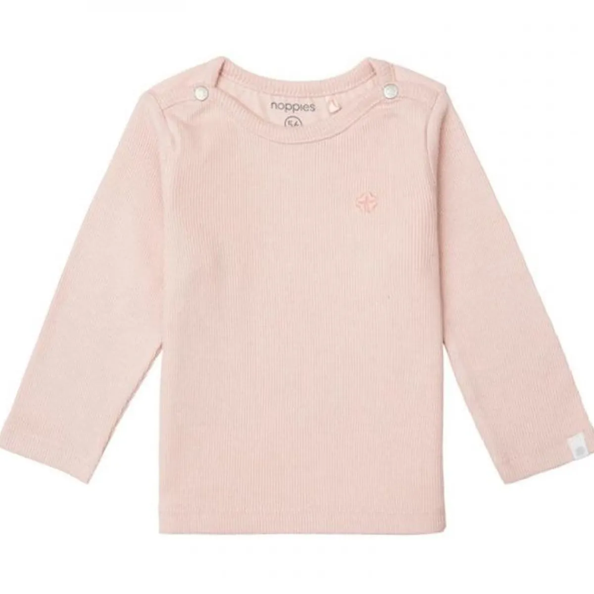 Tops + Tees-Noppies U Tee Rib LS - Natal Rose Smoke
