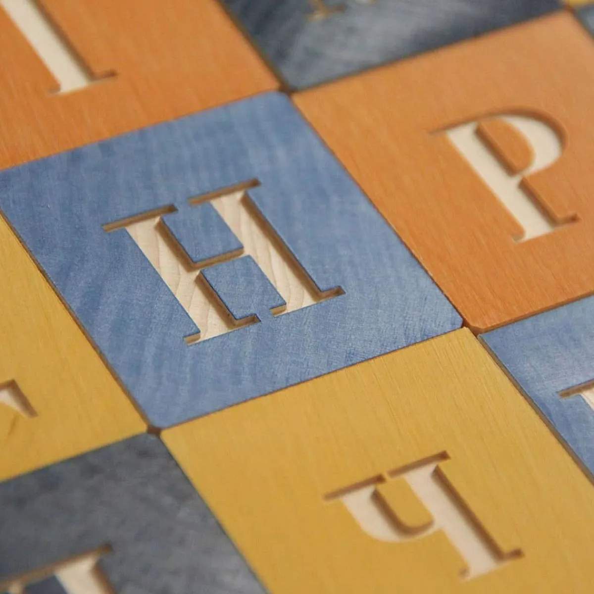 Wooden Toys|Blocks + Shape Sorters-Uncle Goose Ukrainian ABC Blocks