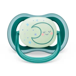 Pacifiers + Clips-Philips Avent Ultra Air Night Pacifier 6-18M (2 Pack)