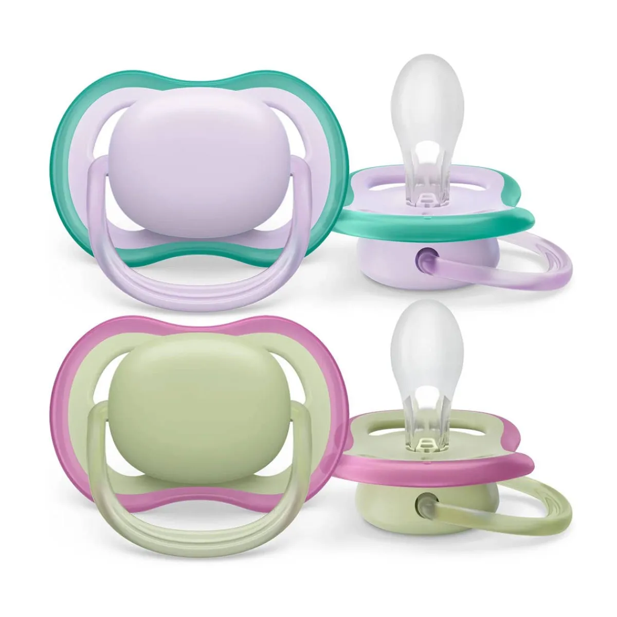 Pacifiers + Clips-Philips Avent Ultra Air Pacifier 0-6M (2 Pack)