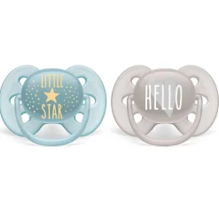 Pacifiers + Clips-Philips Avent Ultra Soft Pacifier Decos 6-18M (2 Pack)