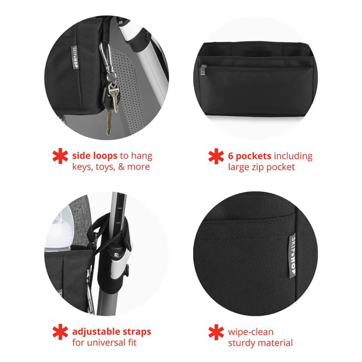 Stroller Accessories-Skip Hop Ultra Stroller Organizer
