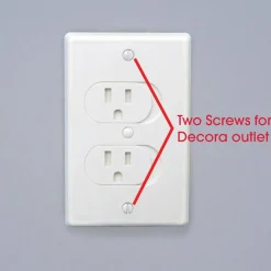 Baby Gates + Babyproofing-QDos Universal Self-Closing Outlet Cover (3 Pack) White