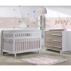 Nursery Collections|Convertible Cribs-Tulip Urban Convertible Crib & 3 Drawer