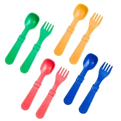 Kids Utensils|Toddler Training Utensils-Re-Play Utensils (8 Pack)