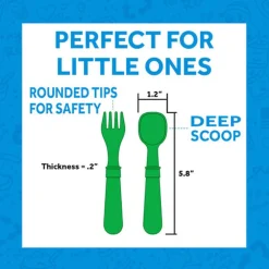Kids Utensils|Toddler Training Utensils-Re-Play Utensils (8 Pack)