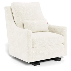 Gliders-Monte Design Vera Glider - Faux Sheepskin with Espresso Base