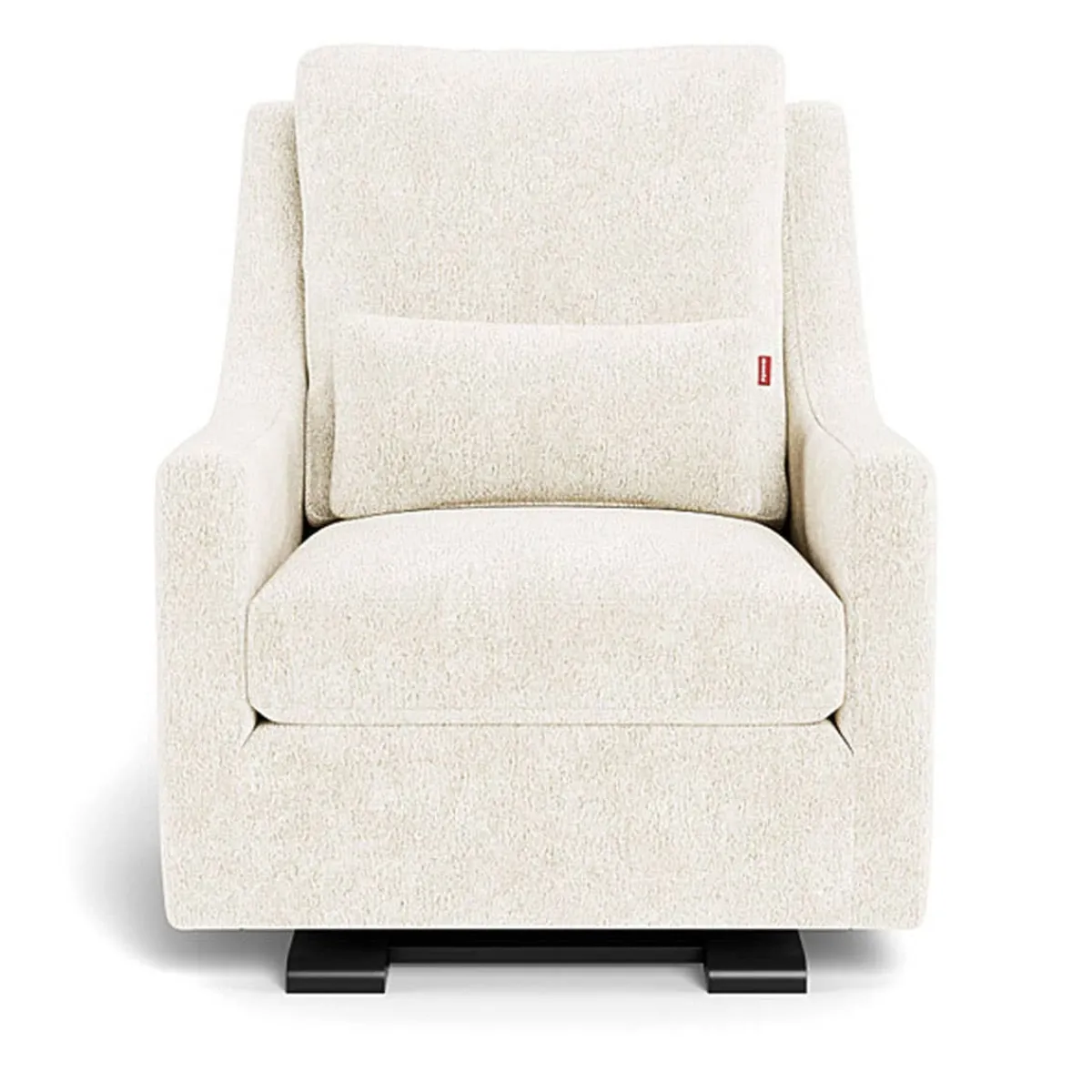 Gliders-Monte Design Vera Glider - Faux Sheepskin with Espresso Base