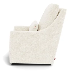 Gliders-Monte Design Vera Glider - Faux Sheepskin with Espresso Base