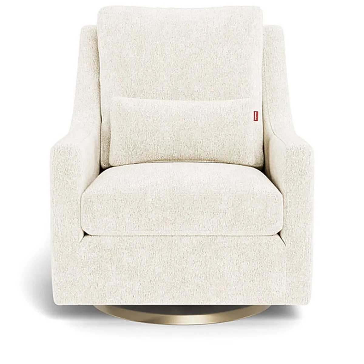 Gliders-Monte Design Vera Glider - Faux Sheepskin with Swivel Base