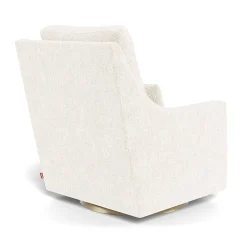 Gliders-Monte Design Vera Glider - Faux Sheepskin with Swivel Base