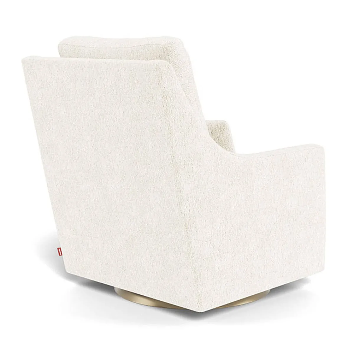 Gliders-Monte Design Vera Glider - Faux Sheepskin with Swivel Base