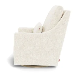 Gliders-Monte Design Vera Glider - Faux Sheepskin with Swivel Base