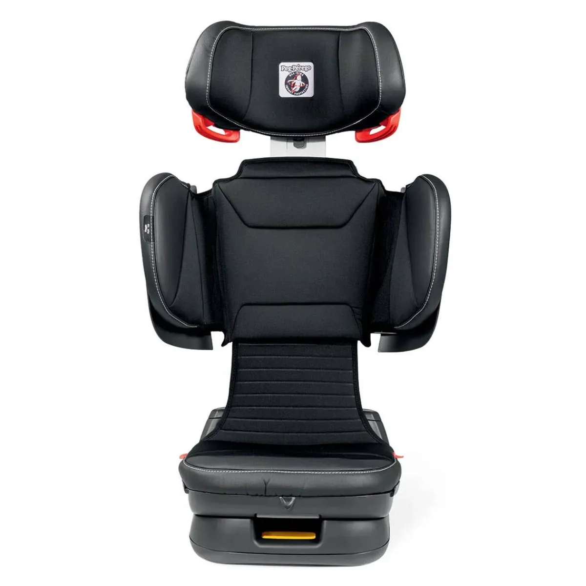 Car Seat Bases|High-Back Booster Seats-Peg Perego Viaggio Flex 120 Booster (Eco-Leather) Licorice