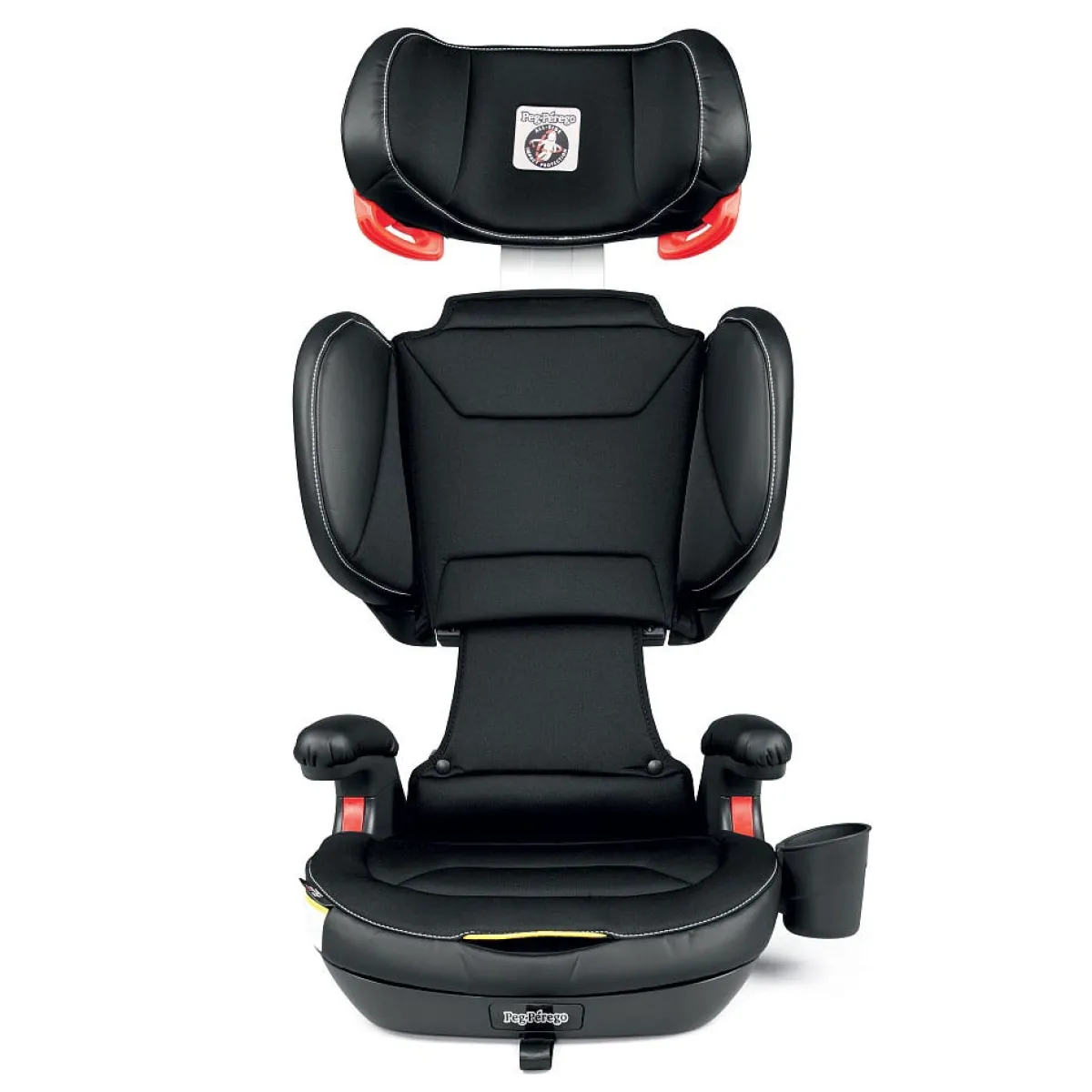 Car Seat Bases|High-Back Booster Seats-Peg Perego Viaggio Shuttle+ 120 Rigid Latch Booster (Eco-Leather)