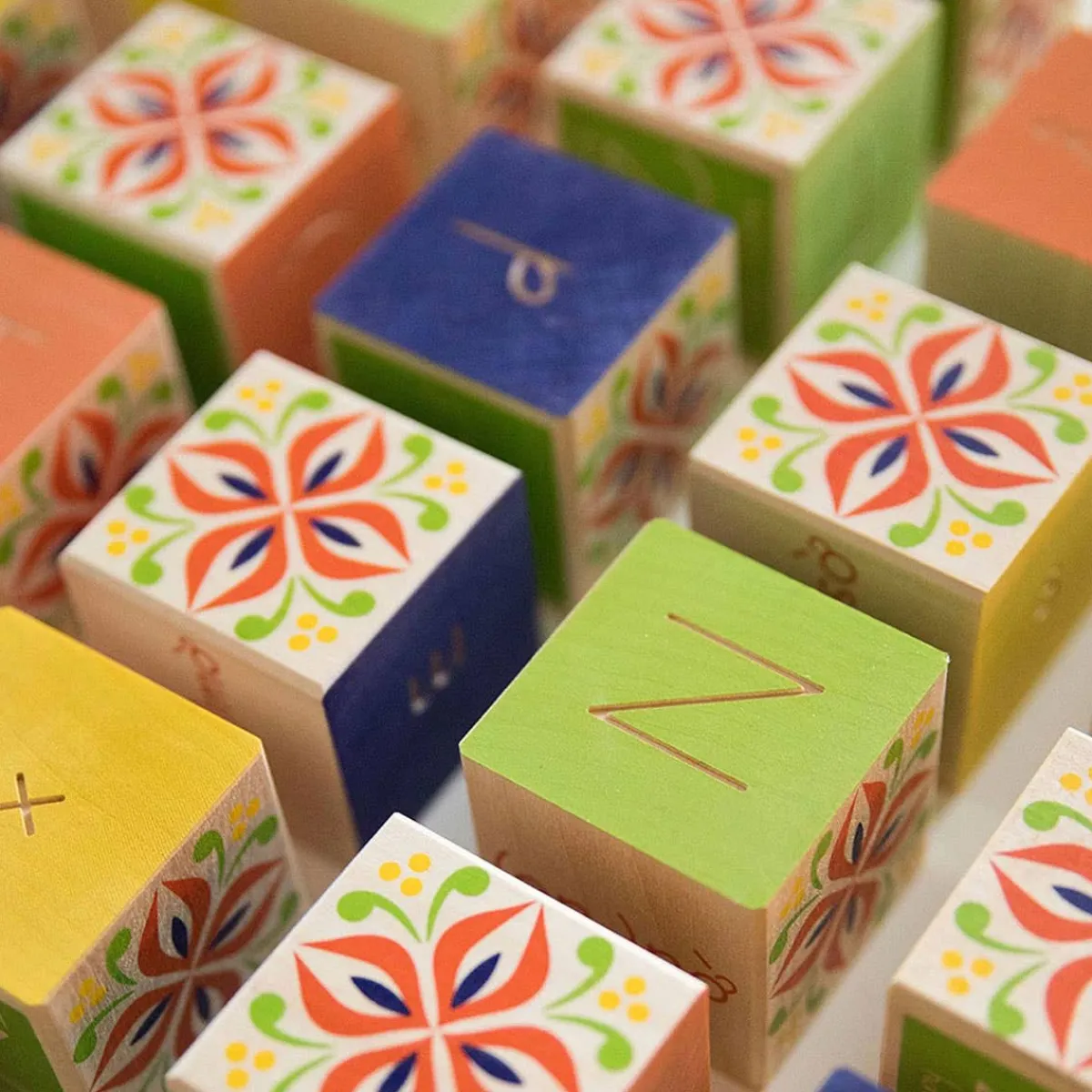Wooden Toys|Blocks + Shape Sorters-Uncle Goose Vietnamese ABC Blocks
