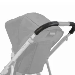 Stroller Accessories-UPPAbaby Vista - Leather Handle Bar Cover (Black)