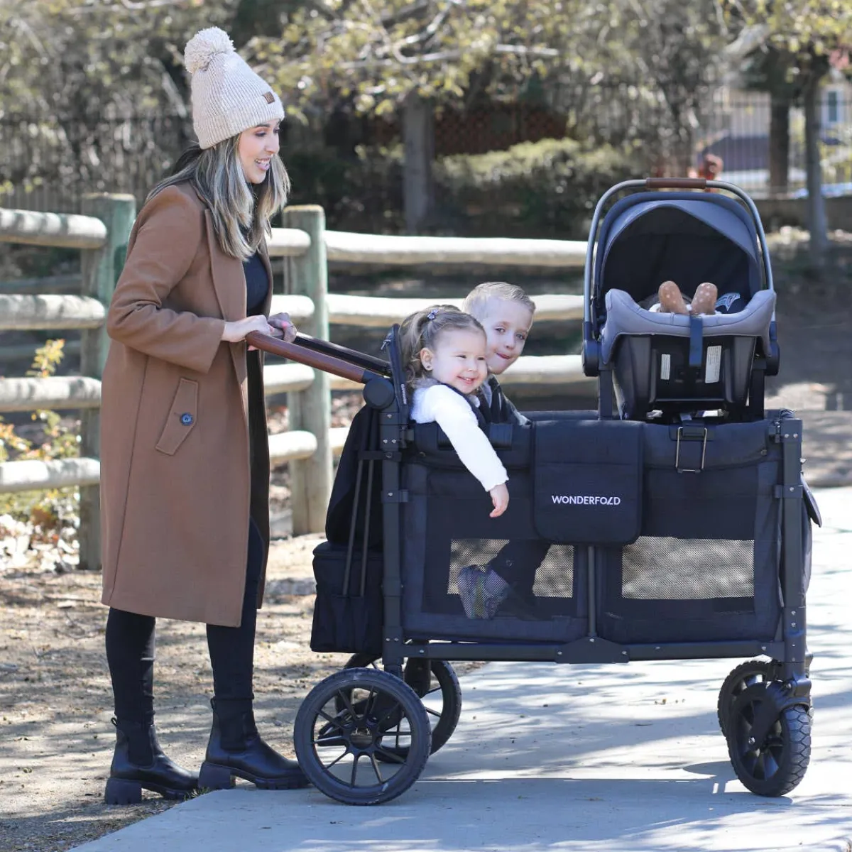 Stroller Accessories-WonderFold W4 Car Seat Adapter (Clek/Cybex/Nuna/Maxi-Cosi)