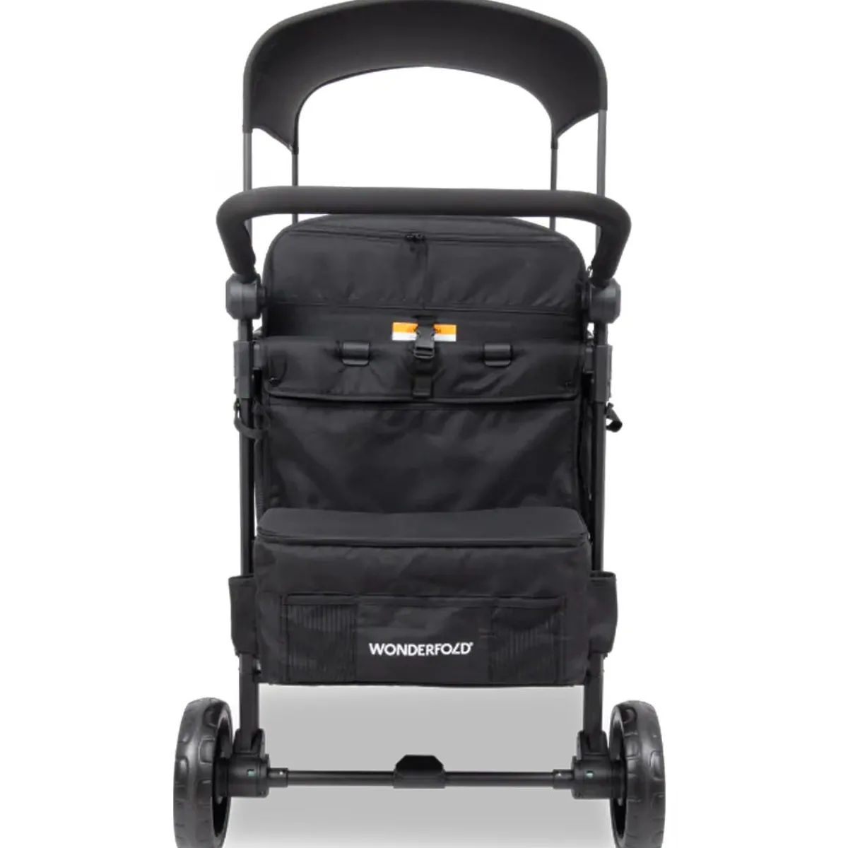 Wagons-WonderFold W4 Elite Pro Stroller Wagon Jet Black