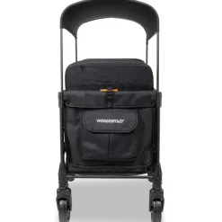 Wagons-WonderFold W4 Elite Pro Stroller Wagon Jet Black