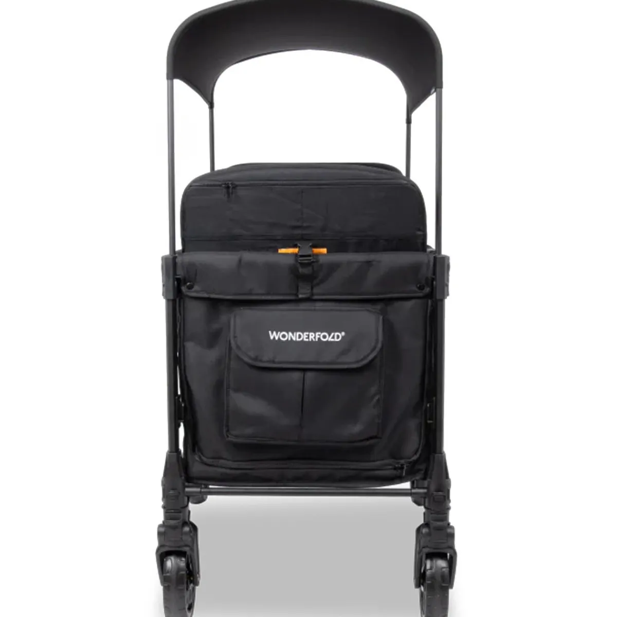 Wagons-WonderFold W4 Elite Pro Stroller Wagon Jet Black