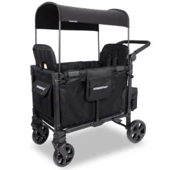 Wagons-WonderFold W2 Elite Pro Stroller Wagon Jet Black