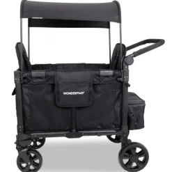 Wagons-WonderFold W2 Elite Pro Stroller Wagon Jet Black