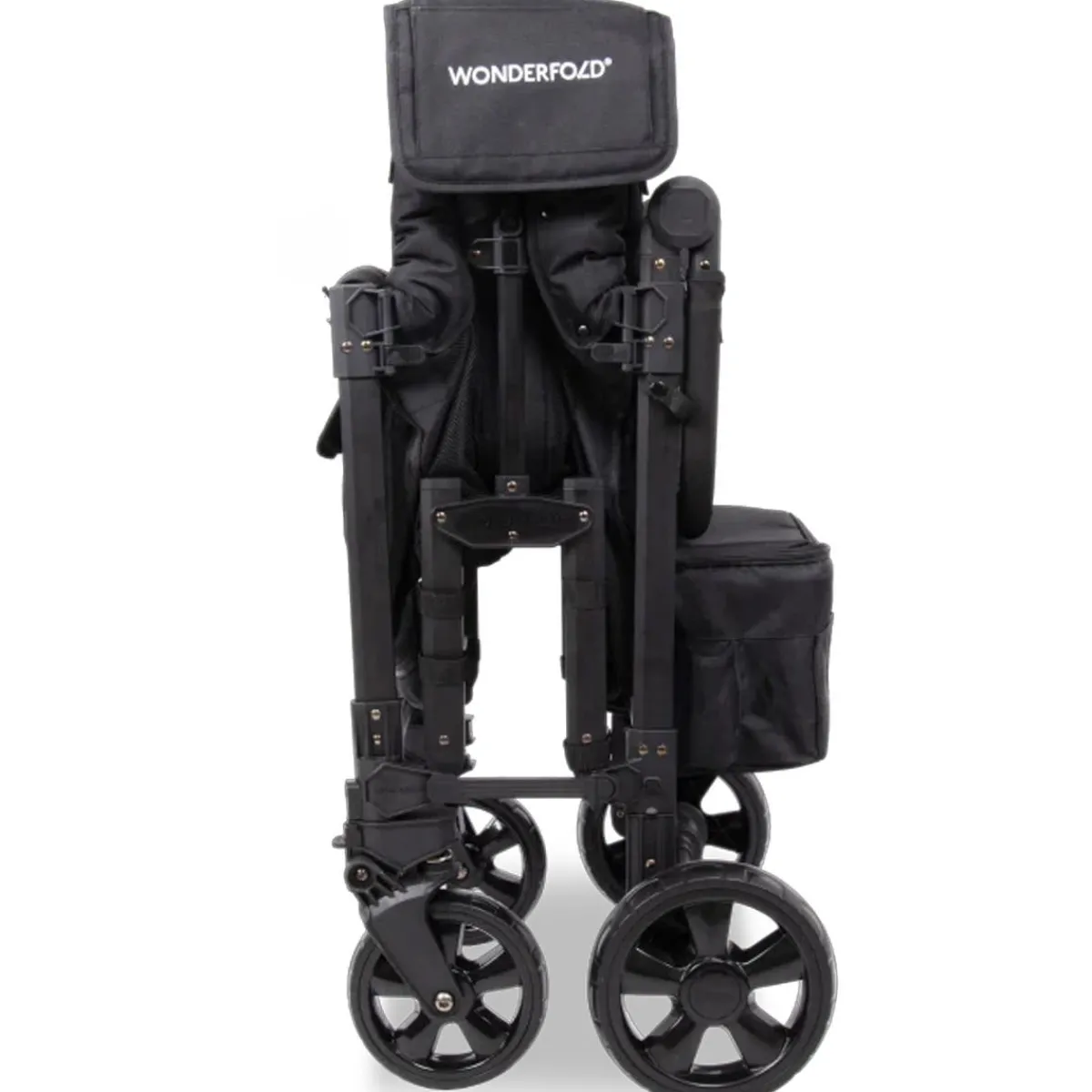 Wagons-WonderFold W2 Elite Pro Stroller Wagon Jet Black