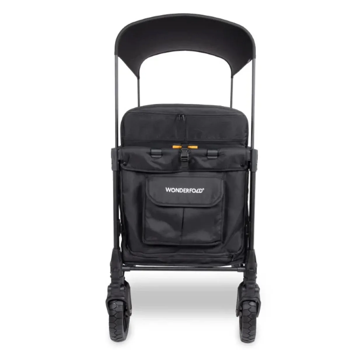 Wagons-WonderFold W4 Luxe Pro Stroller Wagon Jet Black