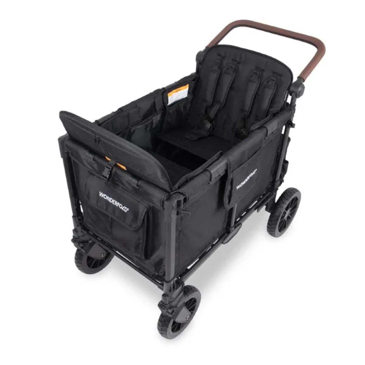 Wagons-WonderFold W4 Luxe Pro Stroller Wagon Jet Black