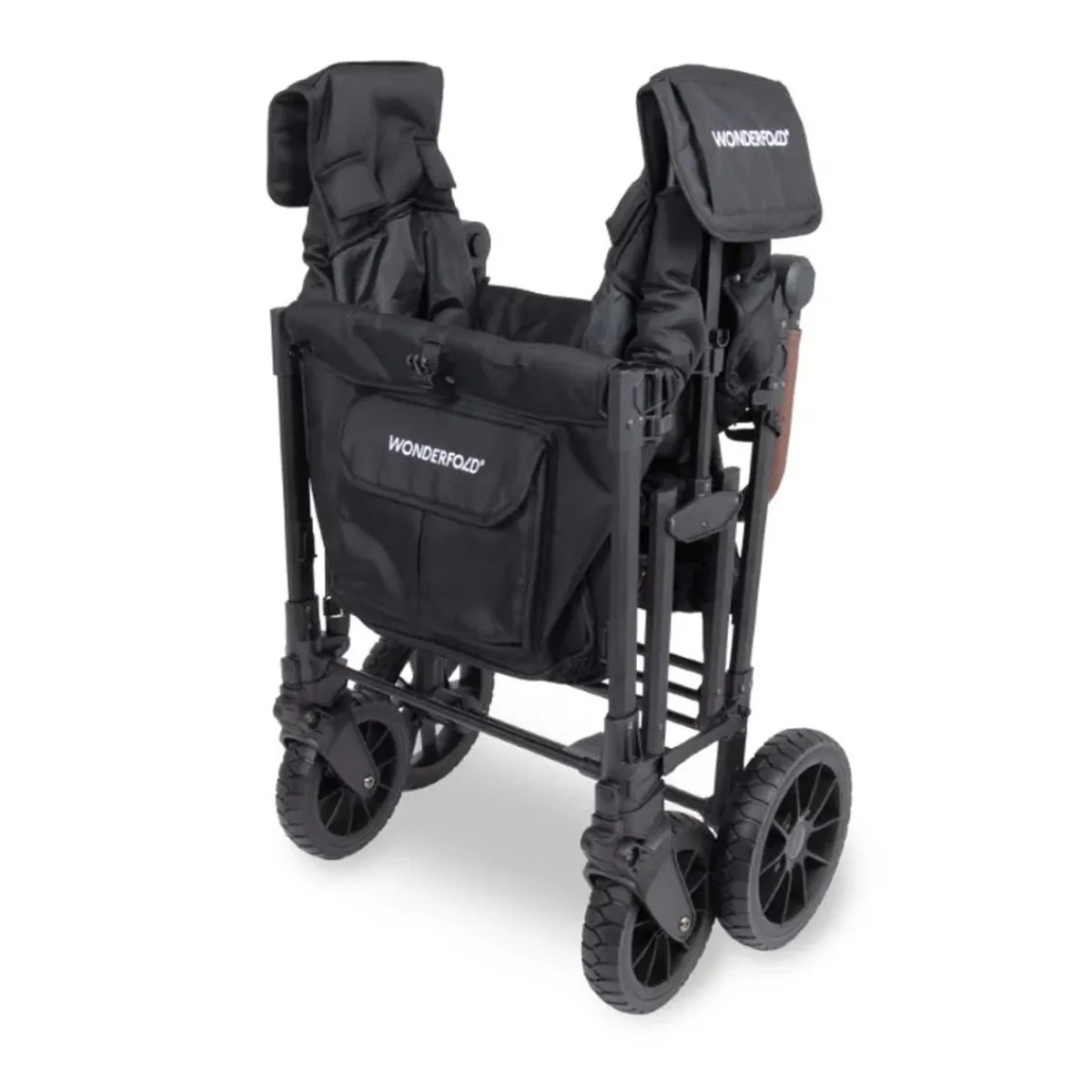 Wagons-WonderFold W4 Luxe Pro Stroller Wagon Jet Black