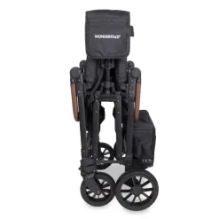 Wagons-WonderFold W6 Luxe Pro Stroller Wagon Jet Black
